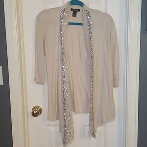 White House Black Market Sequin Cardigan